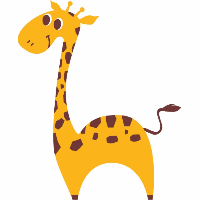 Sweet Giraffe Freistehende Fotoskulptur (Vorne)