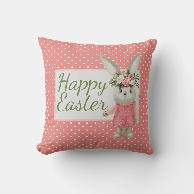Sweet Girl Bunny Oaster Kissen (Vorderseite)