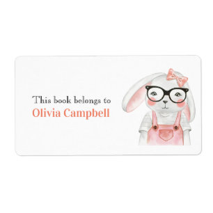 Sweet Girl Bunny Personalized Book Belongs To