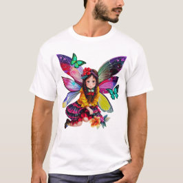 Sweet Girl Fairy und Blue Butterfells T-Shirt