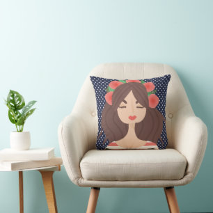Sweet Girl & Polka Dots Kissen