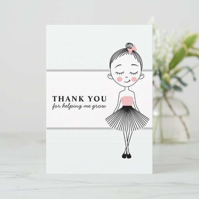 Sweet Girl Teacher Danke (Stehend Vorderseite)