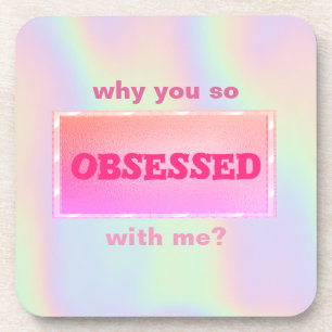 Sweet Girly Holographic Getränkeuntersetzer