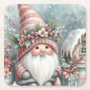 Sweet Gnome Elf Rechteckiger Pappuntersetzer