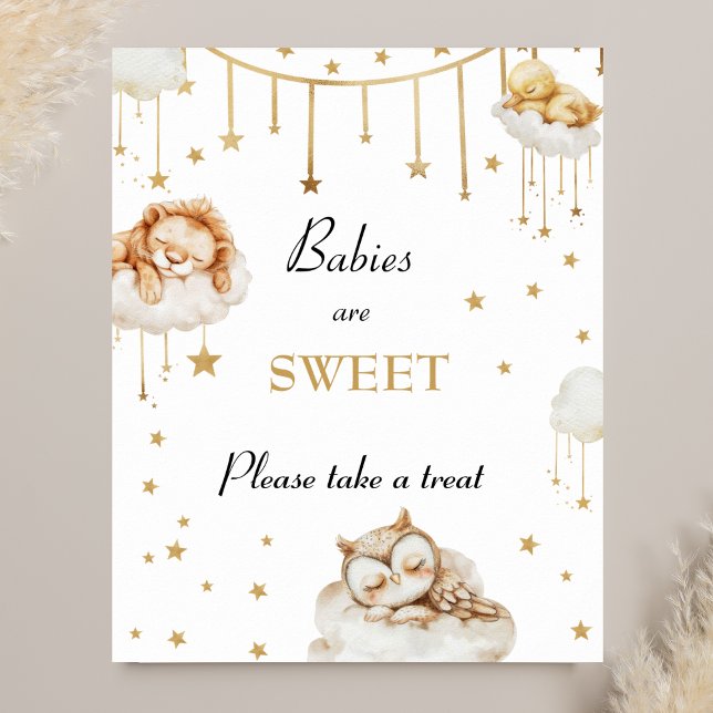 Sweet Gold Celestial Baby Dusche Leckereien Poster (Von Creator hochgeladen)