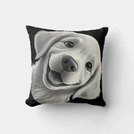 Sweet Golden Joy: Pixar-Style Puppy Friends Kissen