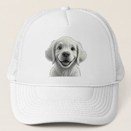 Sweet Golden Joy: Pixar-Style Puppy Friends Truckerkappe