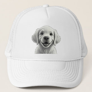 Sweet Golden Joy: Pixar-Style Puppy Friends Truckerkappe