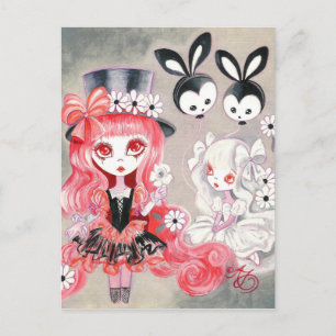 Sweet Gothic Party Einladungspostkarte
