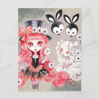 Sweet Gothic Party Einladungspostkarte