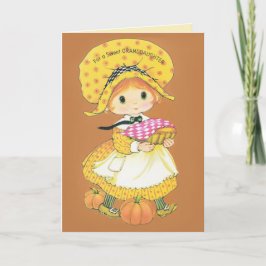 Sweet Grandtochter Erntedank Feiertagskarte