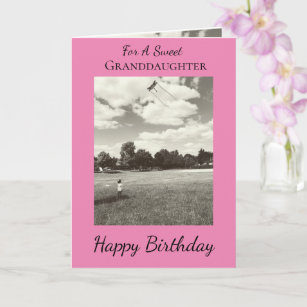 Sweet Grandtochter Folge deinen Träumen Geburtstag Karte