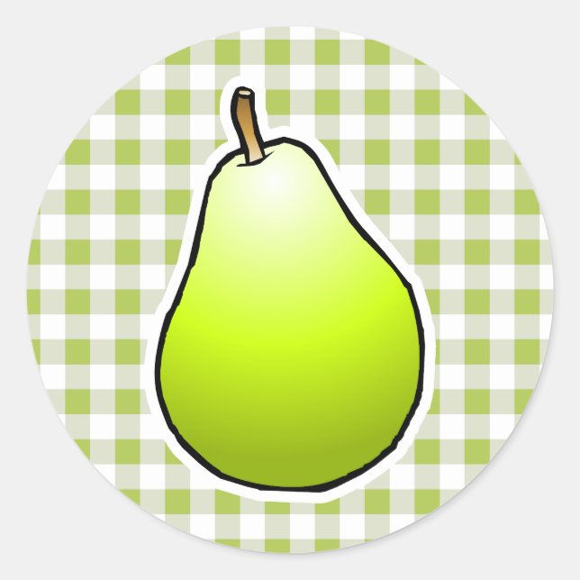 Sweet Green Pear Runder Aufkleber (Vorderseite)
