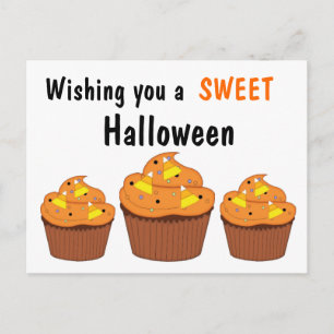 Sweet Halloween Cupcakes Postkarte