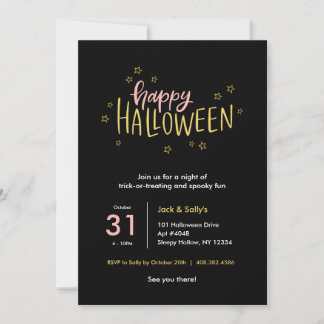Sweet Halloween-Party Einladung