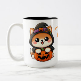 Sweet Halloween - Trick or Teat? mug Zweifarbige Tasse