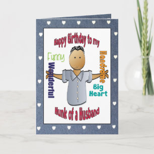 Sweet Happy Birthday Card für Husband Karte