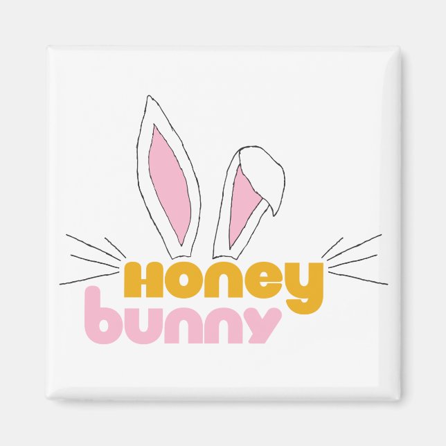 Sweet Happy Hunny Bunny Honey Rabbit Art Magnet (Vorne)