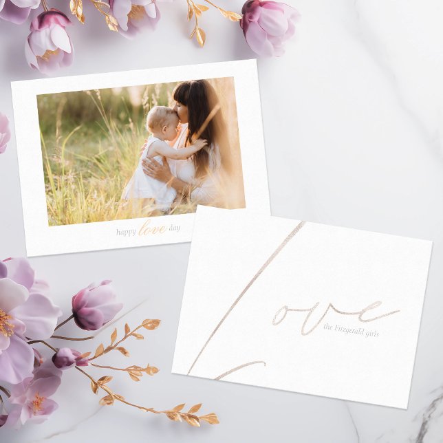 Sweet "Happy Liebe Day" Fotokarte Einladung (Von Creator hochgeladen)