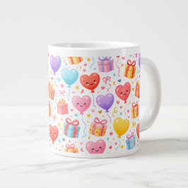 Sweet Heart Balloons Mug Gift for Any Occasion Jumbo-Tasse