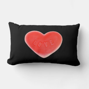 Sweet Heart Black Kopfkissen Lendenkissen