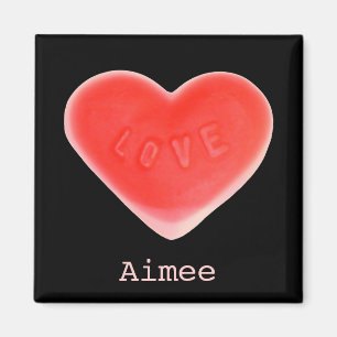Sweet Heart Black 'Name' Kühlschrankmagnet