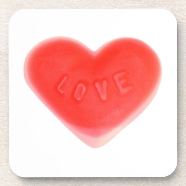 Sweet Heart Cork Untersetzer Set (Vorderseite)