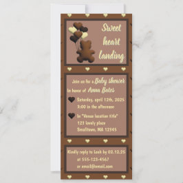 "Sweet heart Landung" - Einladung zur Babydusche