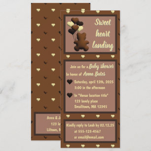"Sweet heart Landung" - Einladung zur Babydusche