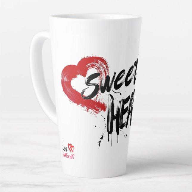 Sweet Heart Latte Tasse (Linke Ecke)