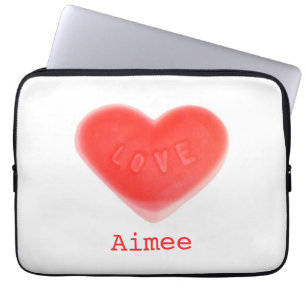 Sweet Heart 'Name' 13" Notebook-Hülle Laptopschutzhülle