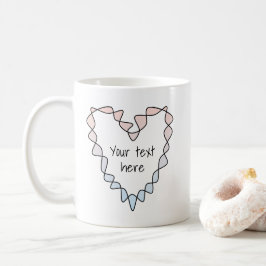 Sweet Heart Pale Pink Blue Perpetual Art Kaffeetasse