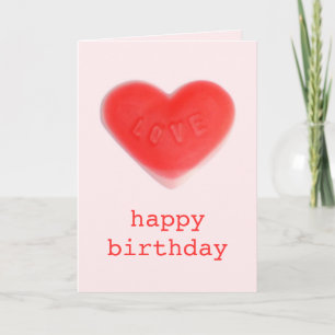 Sweet Heart Pink "Happy Geburtday" Kartenporträt Karte