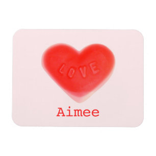 Sweet Heart Pink "Name" Premium-Magnet Magnet