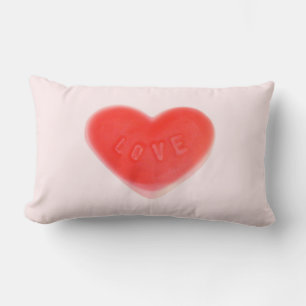 Sweet Heart Pink Text werfen Kissen rot Rücken Lum