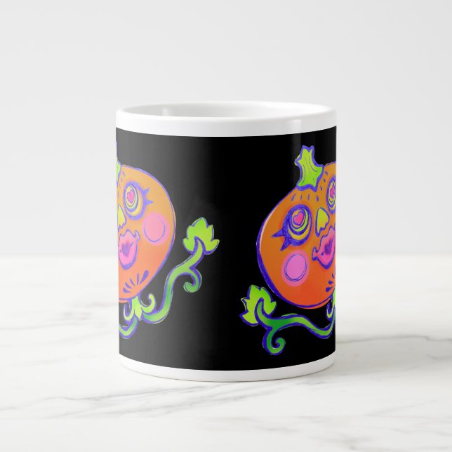 Sweet Heart Pumpkin Halloween Dekoration Jumbo-Tasse (Vorderseite)