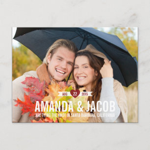 Sweet Heart Save the Date Card Ankündigungspostkarte
