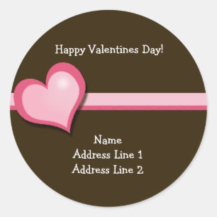 Sweet Heart Valentines Day Étiquette de adresse ro