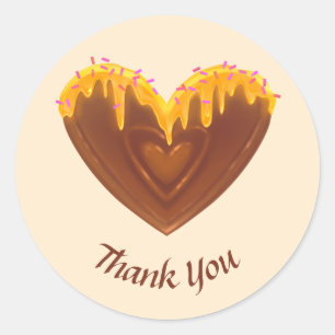 Sweet Heart Vielen Dank Sticker farbenfroh geschma