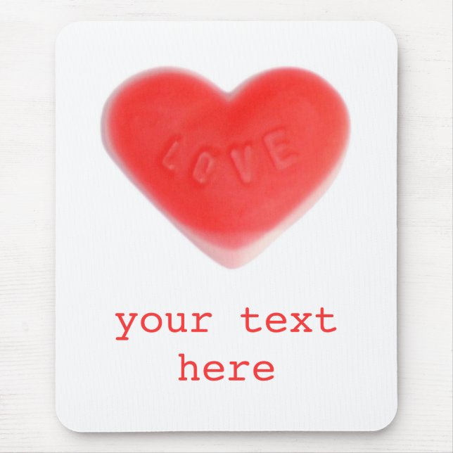 Sweet heart 'Your Text' Mousepad (Vorne)