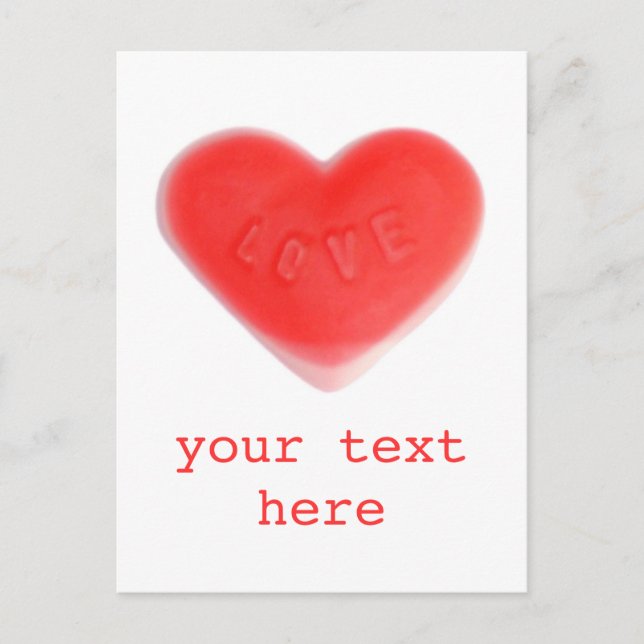 Sweet Heart 'Your Text' Postkarte (Vorderseite)