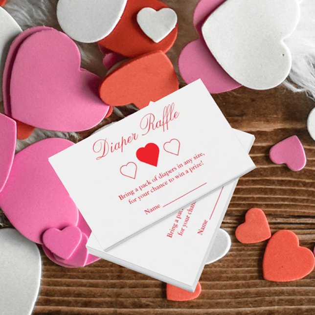 Sweet Hearts Babydusche Windelwindeln Begleitkarte (Von Creator hochgeladen)