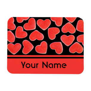 Sweet Hearts Black 'name' Premium Magnet
