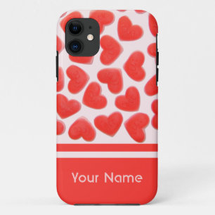 Sweet Hearts Pink Name iPhone Gehäuse title_seo2