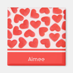Sweet Hearts Pink 'Name' Kühlschrankmagnet