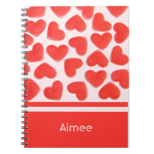 Sweet Hearts Pink "Your Name" Notebook Notizblock