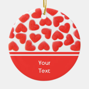 Sweet Hearts 'text' 2 Seiten Keramikornament