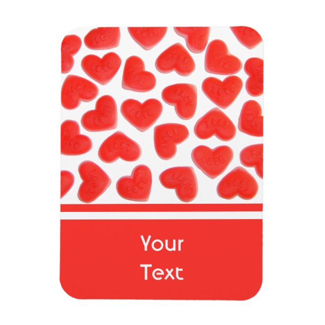 Sweet Hearts 'text' Premium-Magnet Magnet (Vertikal)