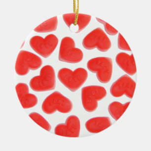 Sweet Hearts 'Your Text' ornement rouge retour