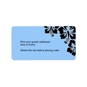 Sweet Hibiskus Wedding Custom Address Label Adressaufkleber